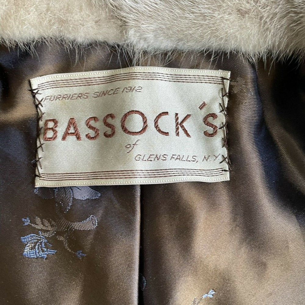 Mink Stole Scarf Fur Cape Shawl Fur Opera Ball Dark Brown Mink Two Tone - Picture 9 of 9